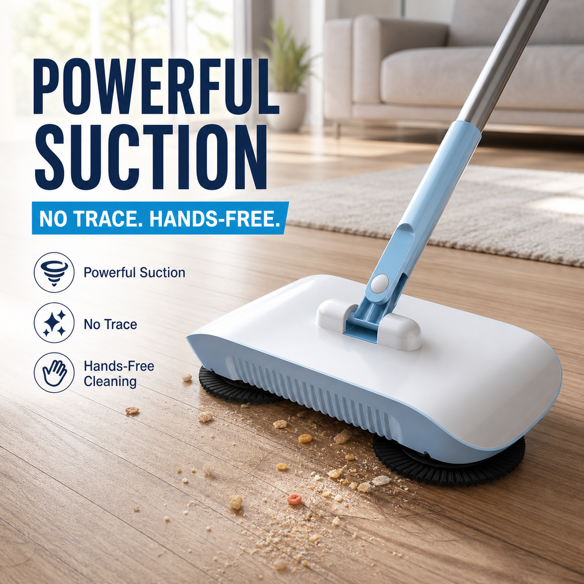 📢📢 50% OFF!! Smart 3‑in‑1 Robot Vacuum | Vacuum, Mop, Broom