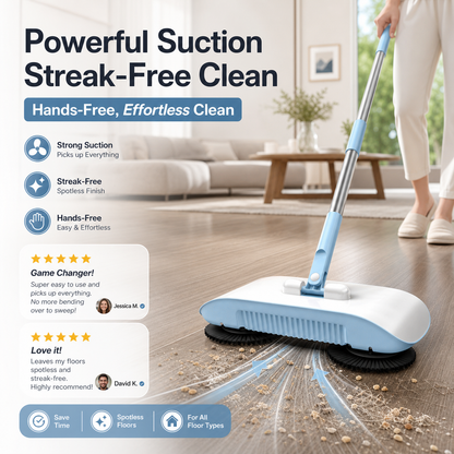 📢📢 50% OFF!! Smart 3‑in‑1 Robot Vacuum | Vacuum, Mop, Broom