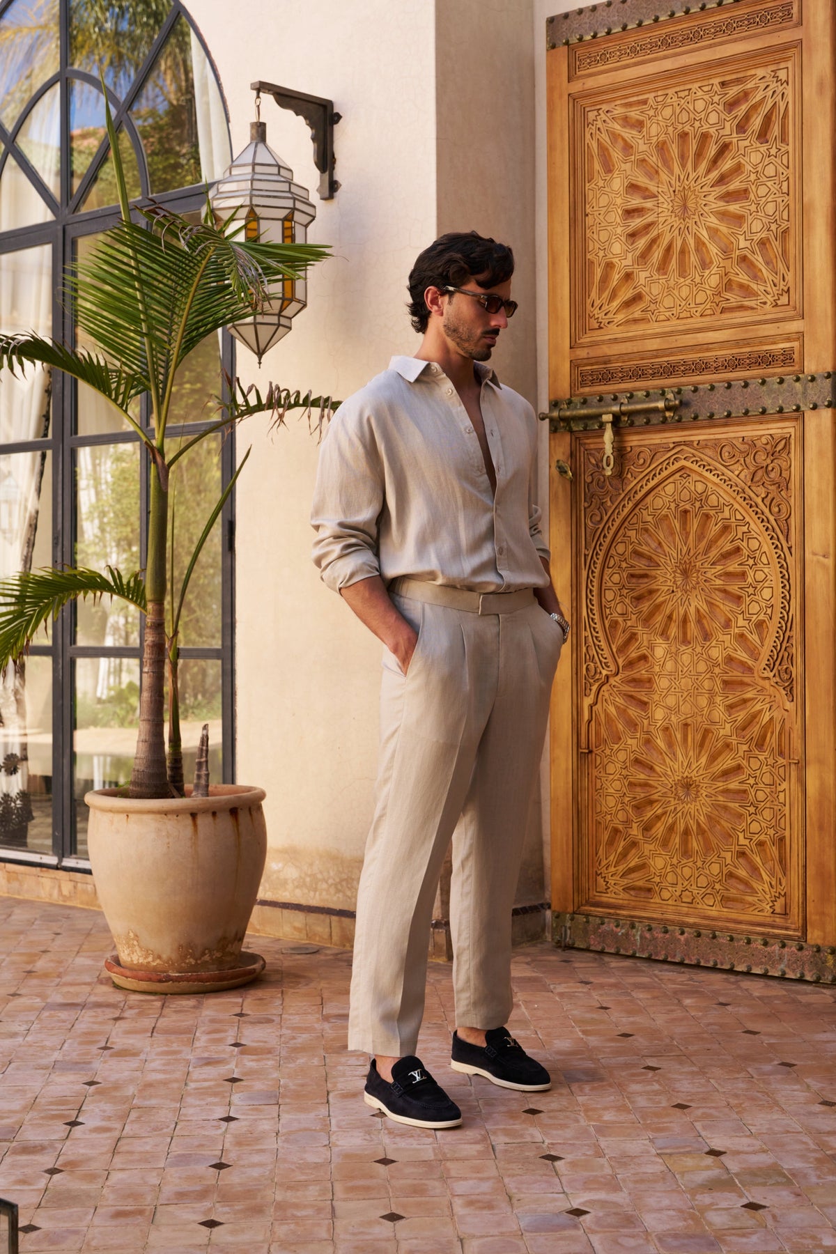 Table for Two Linen Shirt – Beige