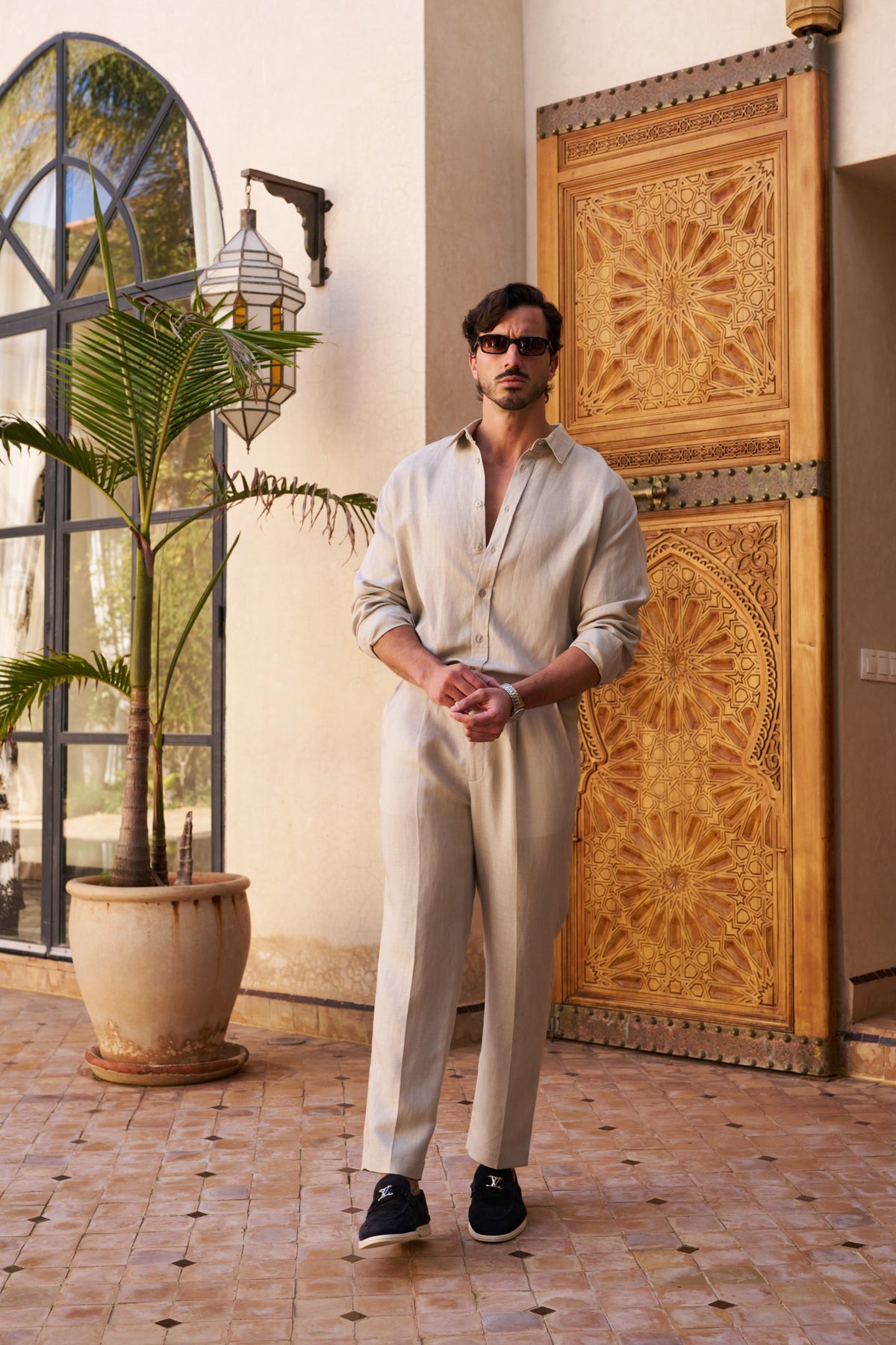 Table for Two Linen Shirt – Beige