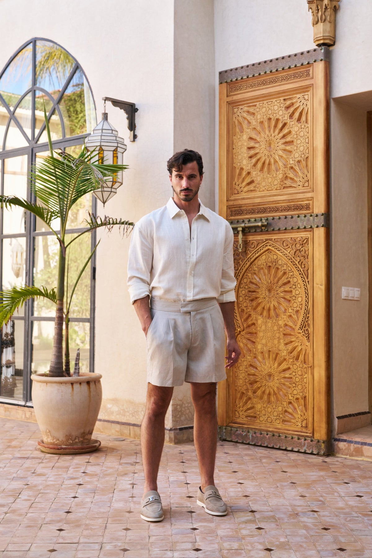 Table for Two Linen Shirt – Cream