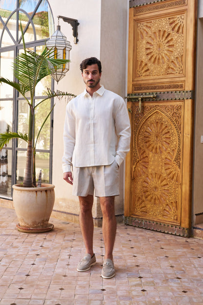 Table for Two Linen Shirt – Cream