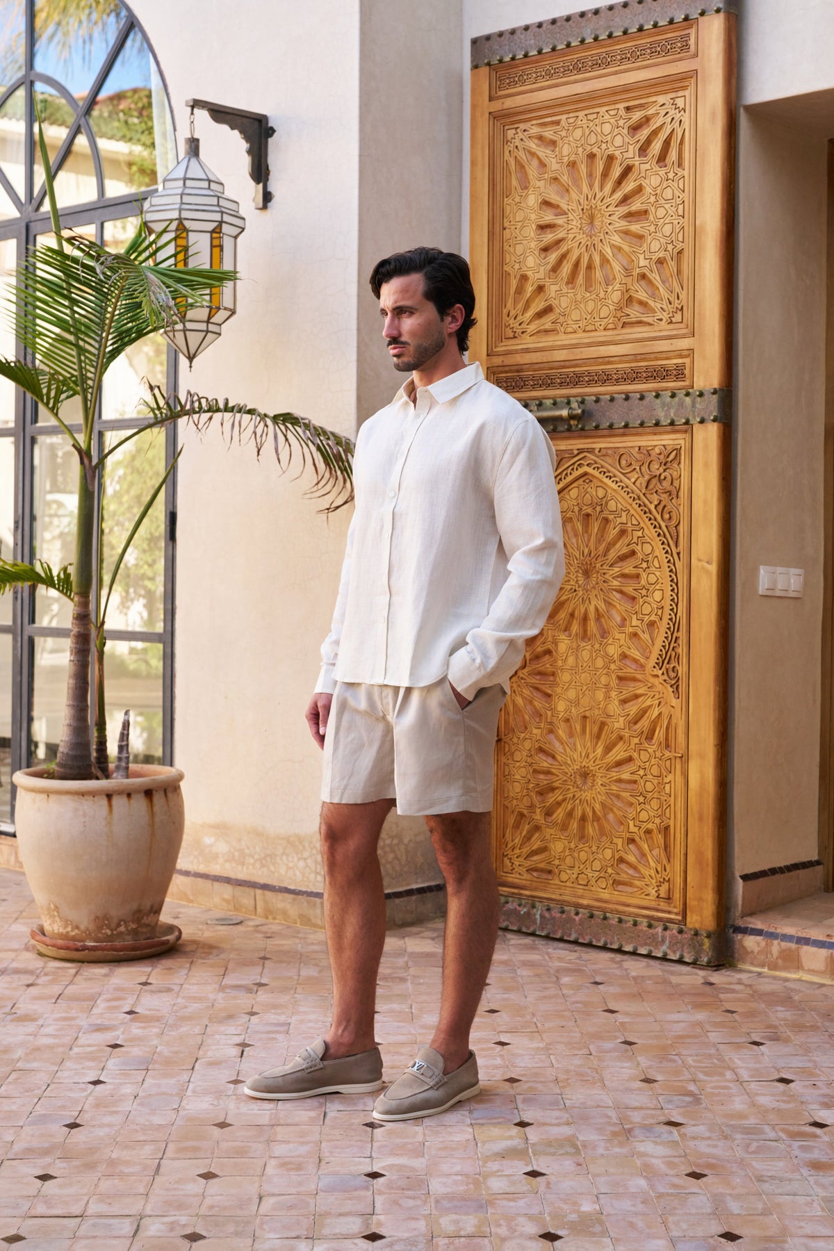 Table for Two Linen Shirt – Cream