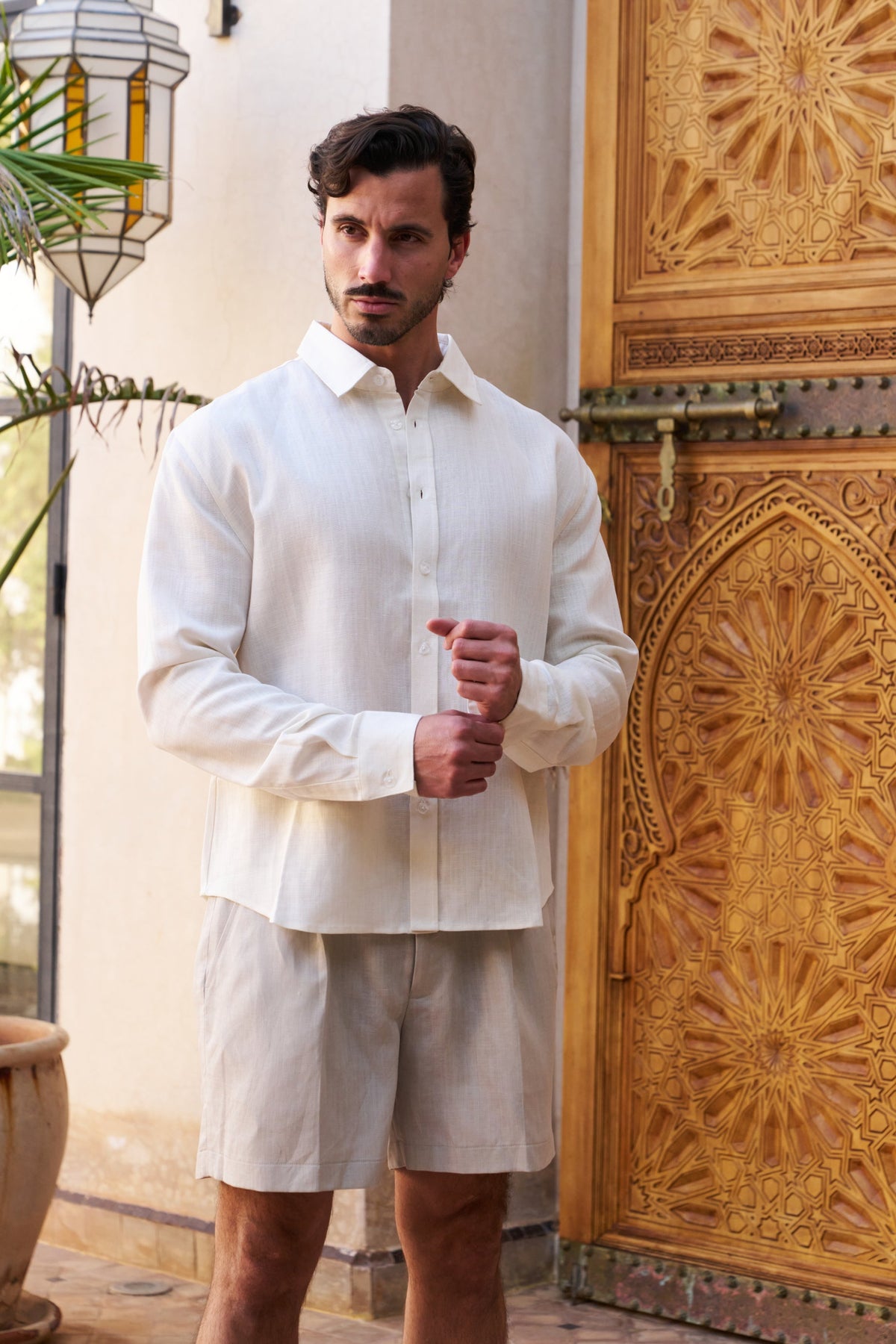 Table for Two Linen Shirt – Cream