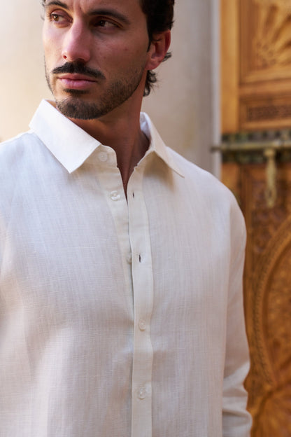 Table for Two Linen Shirt – Cream