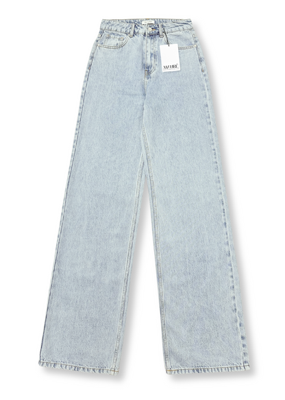 High waist super wide leg jeans light blue (tall)