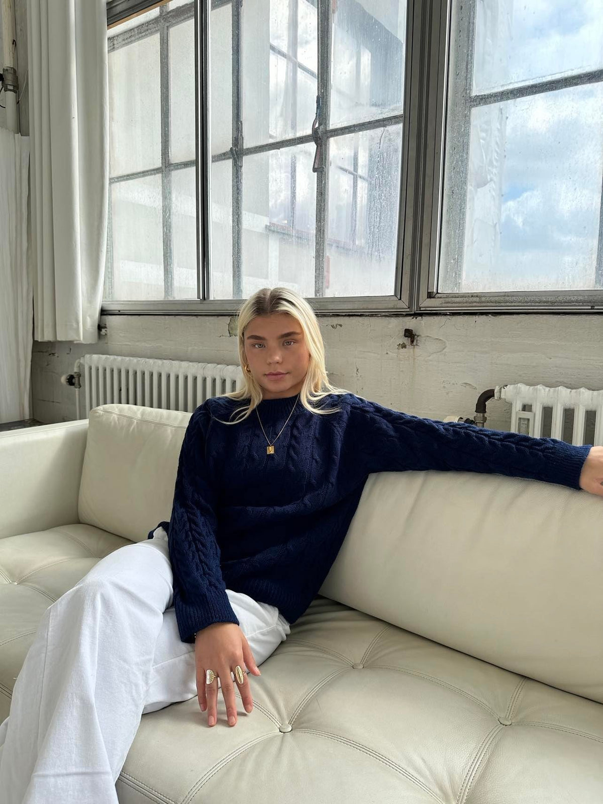 Alison knit - navy
