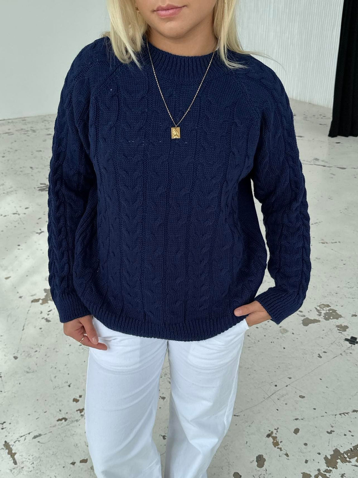 Alison knit - navy