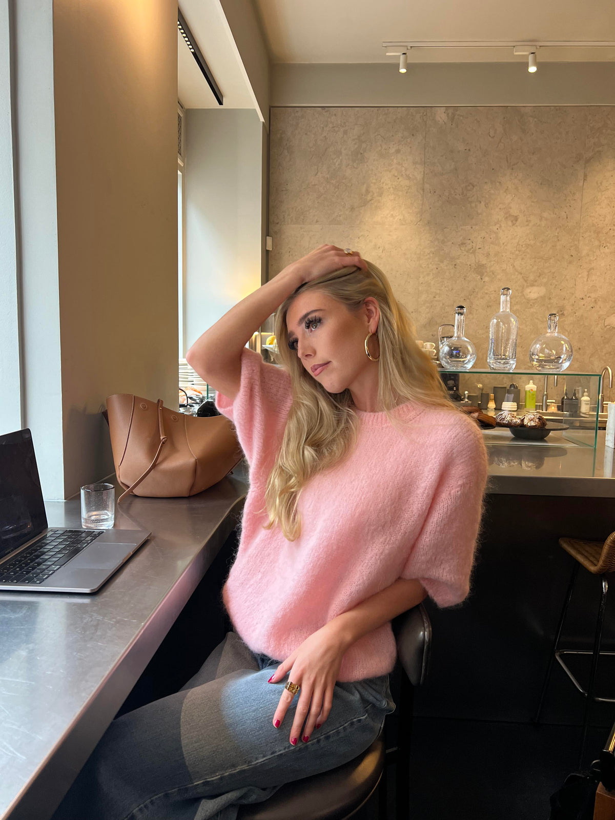 Elise t-shirt knit - Light pink