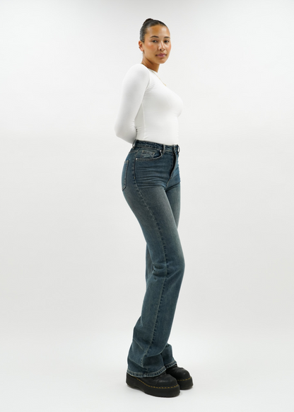 High waist wide leg jeans vintage blue (tall)