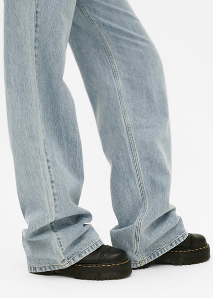 High waist super wide leg jeans classic blue (tall)