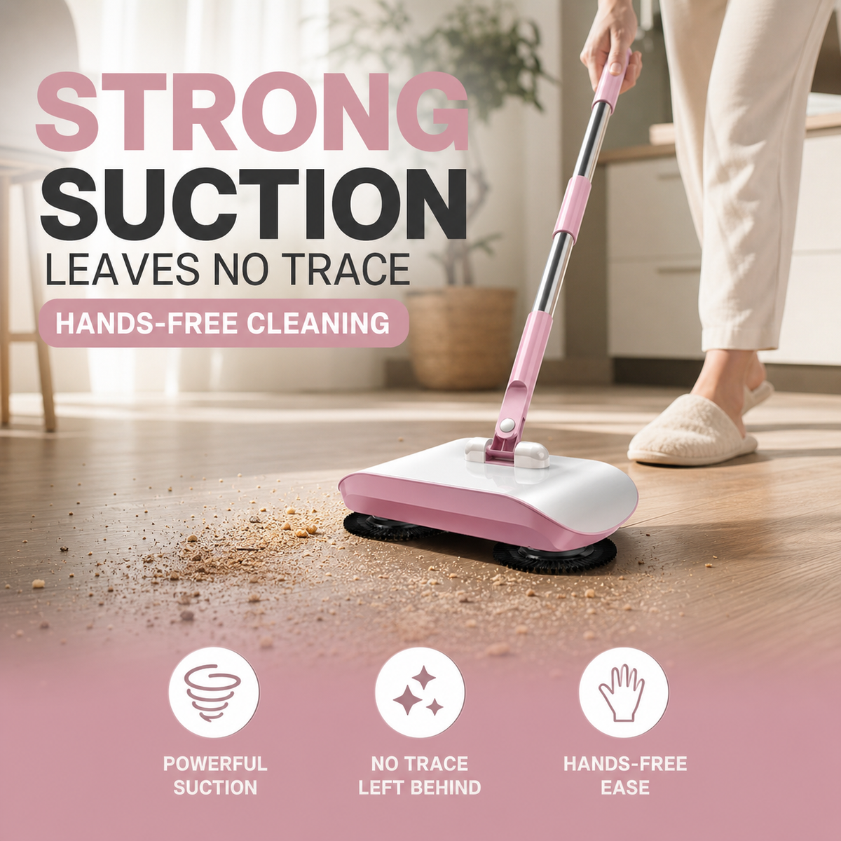 📢📢 50% OFF!! Smart 3‑in‑1 Robot Vacuum | Vacuum, Mop, Broom