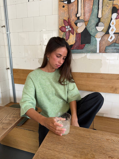 Alia three-quarter sleeve knit – Green