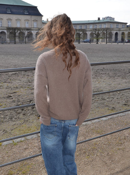 Ulrikke knitted sweater - Brown