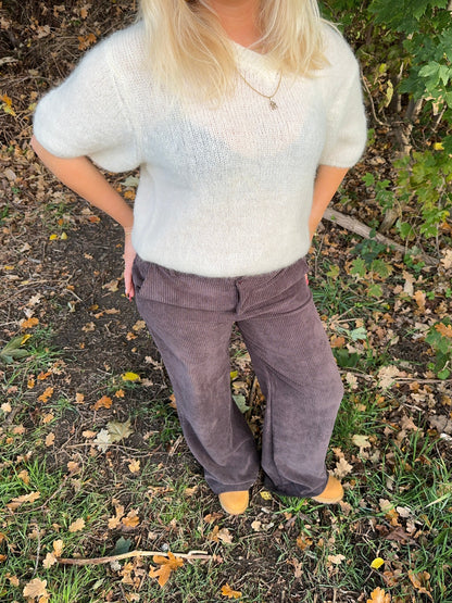 Rancy knitted mohair tee - Off white