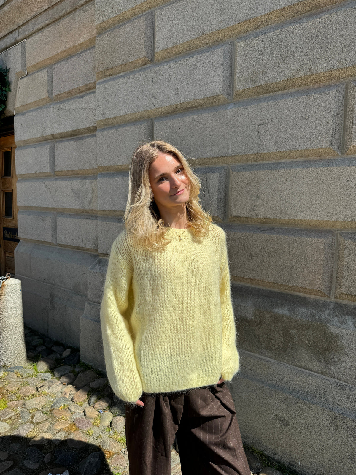 Genevieve oversized knit - Yellow