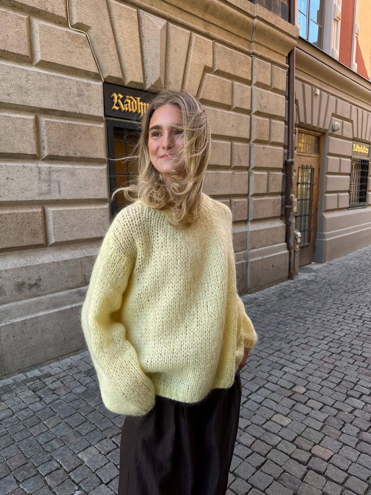 Genevieve oversized knit - Yellow