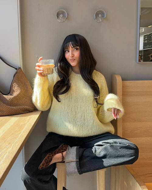 Genevieve oversized knit - Yellow