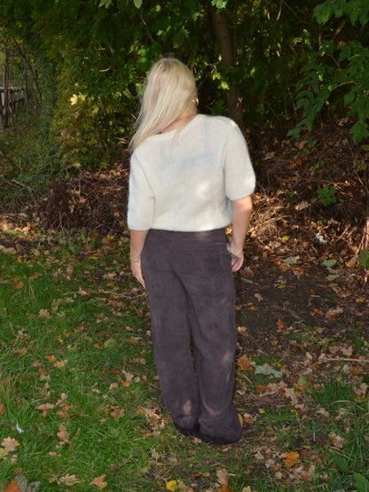Rancy knitted mohair tee - Off white