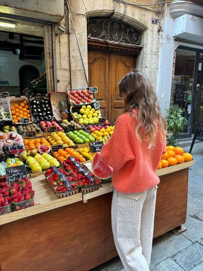 Elina knit - Coral orange