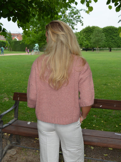 Hedvig knit with short sleeves - Pink