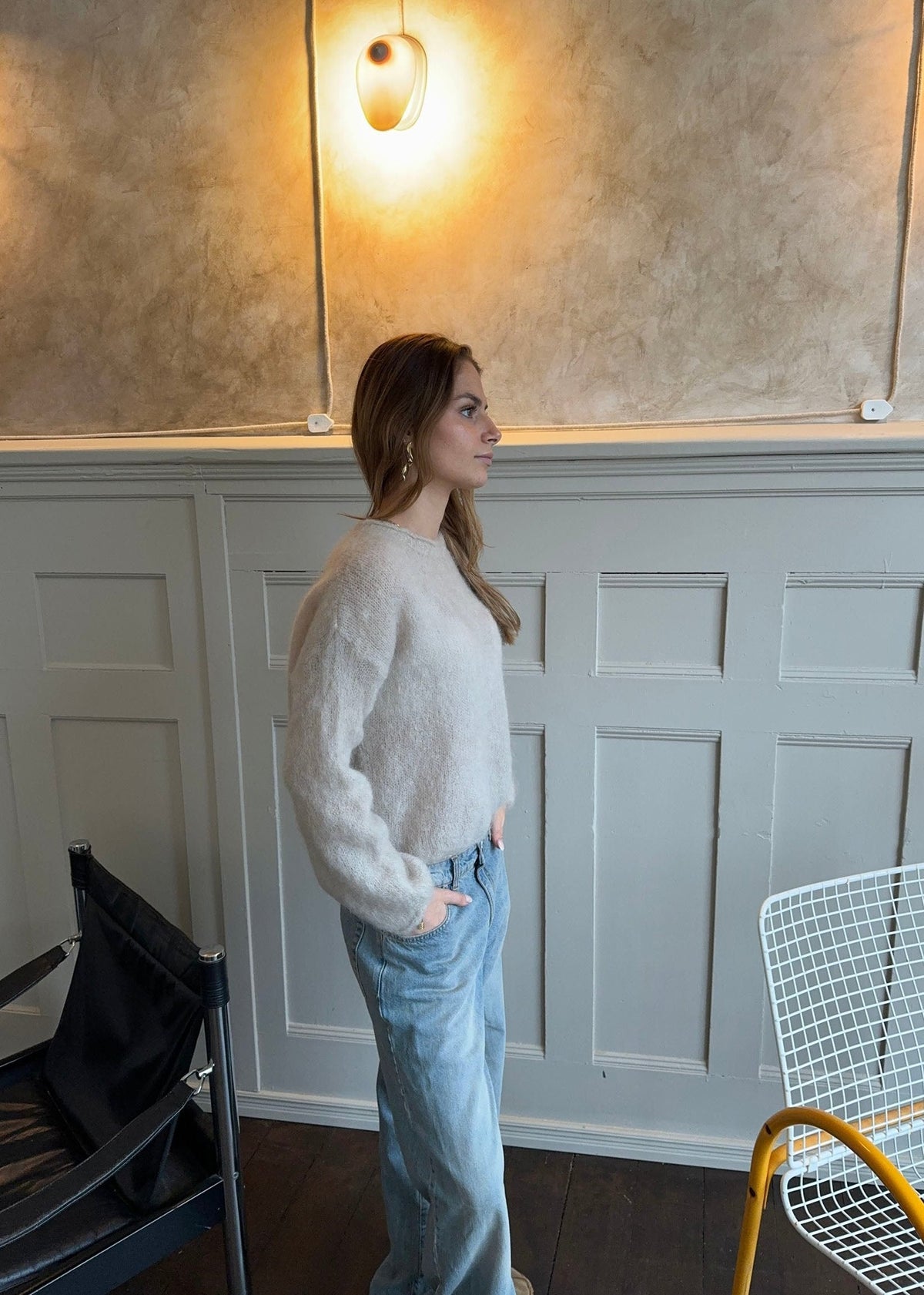 Elara mohair knit - Beige