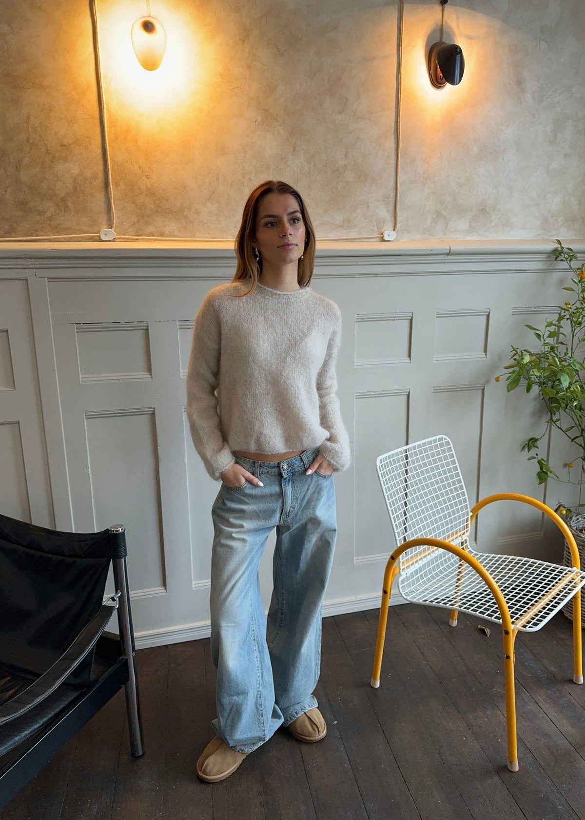 Elara mohair knit - Beige