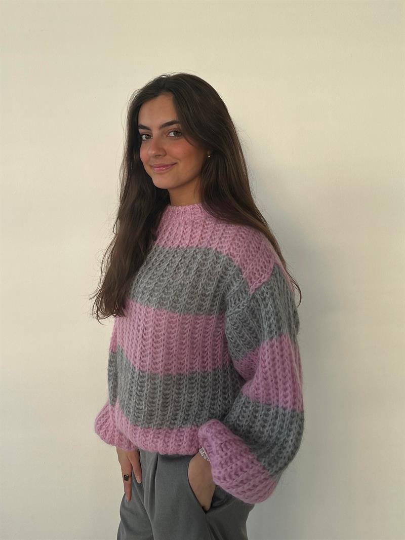 Mathilde & Anna - Knit Pink/grey