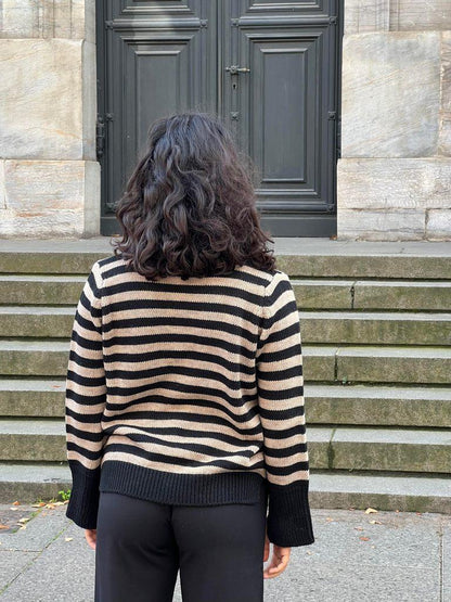Paulina knit - beige/black