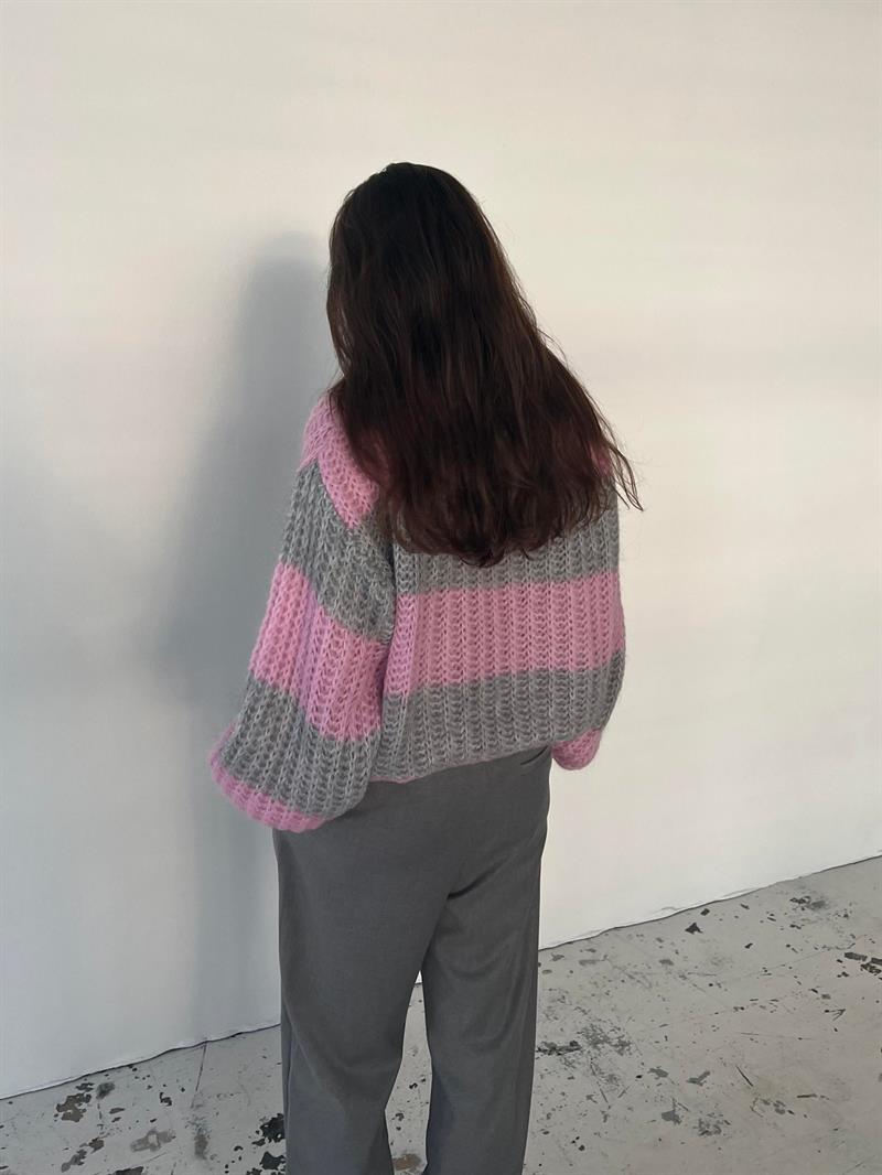 Mathilde & Anna - Knit Pink/grey