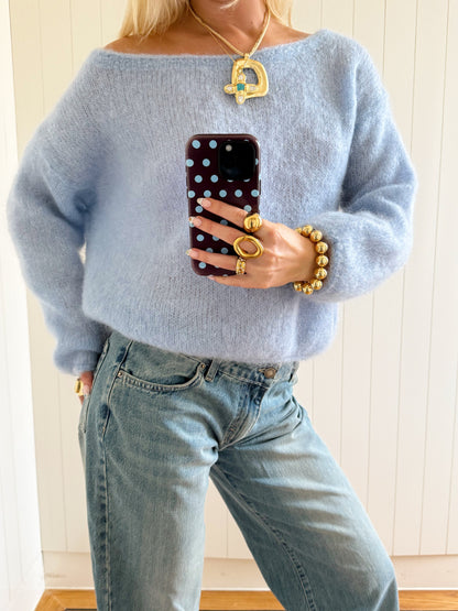 Scandivv fluffy knit - Baby blue