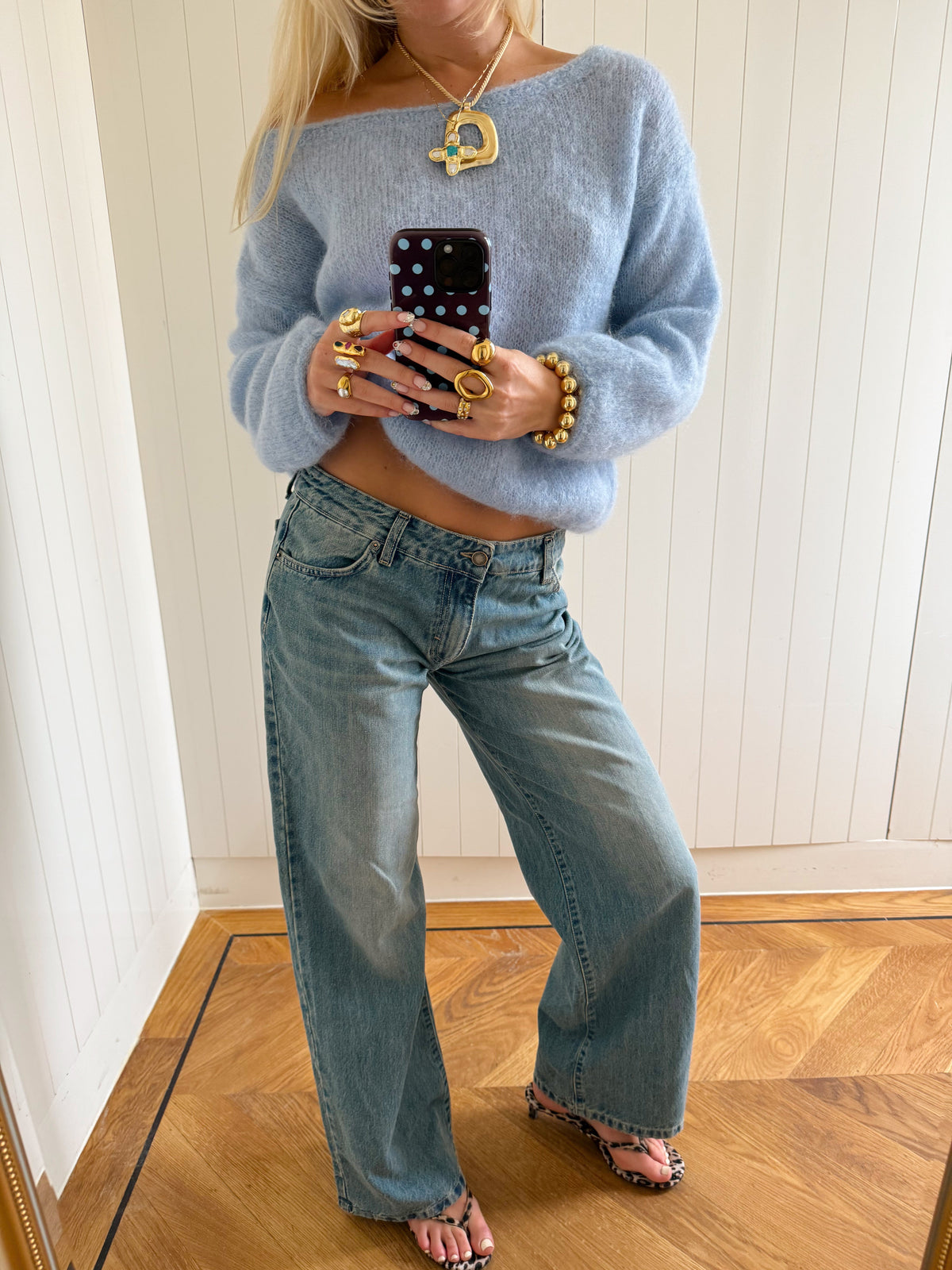 Scandivv fluffy knit - Baby blue