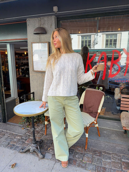 Fenny cable knit - Light grey