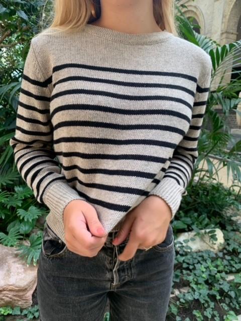 Matilde W knit - beige and black