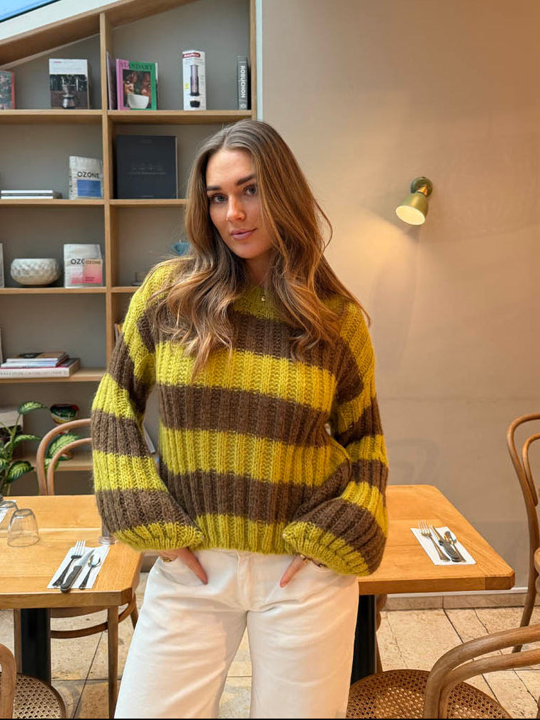 Elowen knit - Green/brown