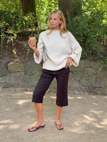 Carina knit with sleeve detail - Beige