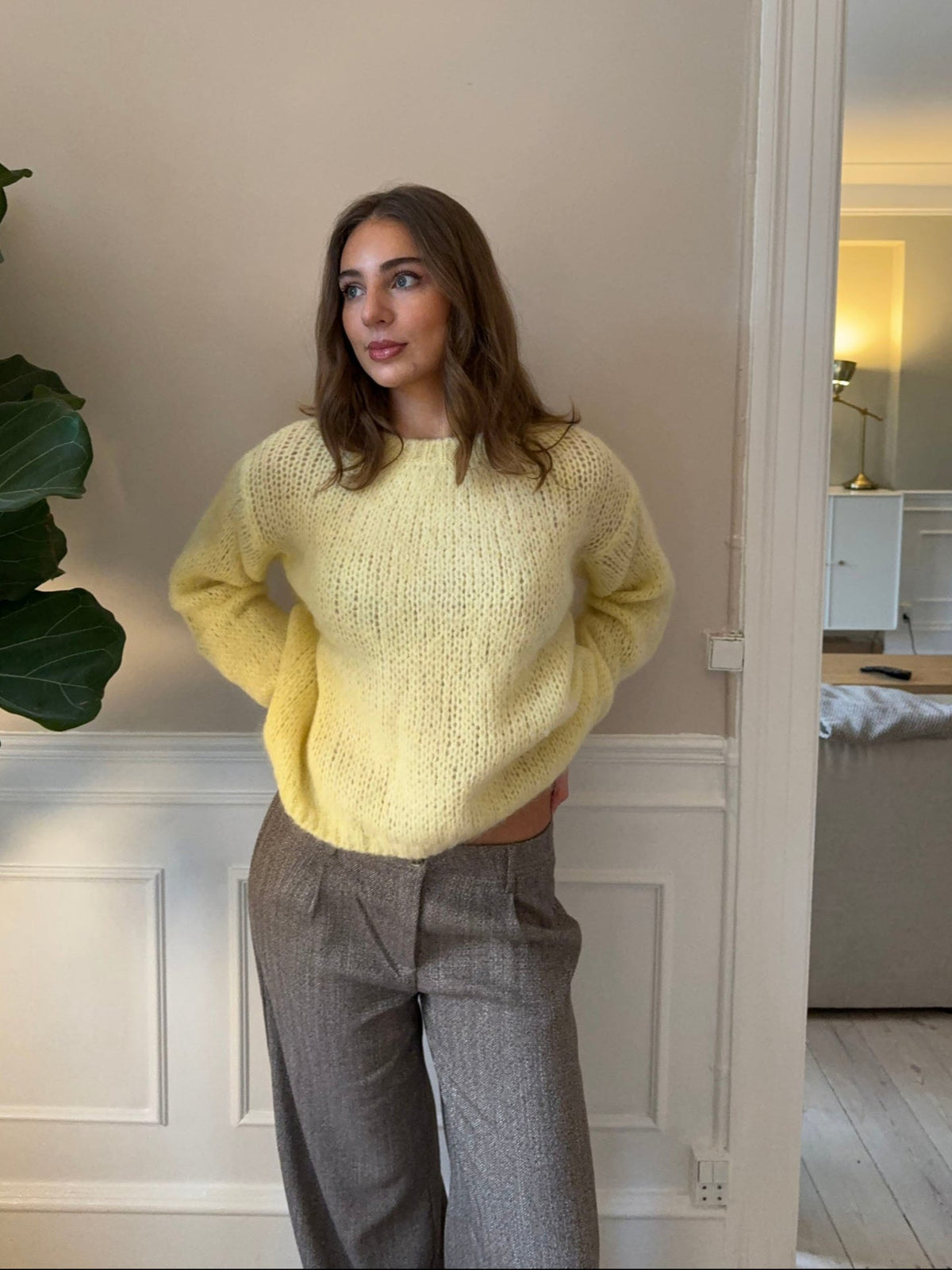 Genevieve oversized knit - Yellow