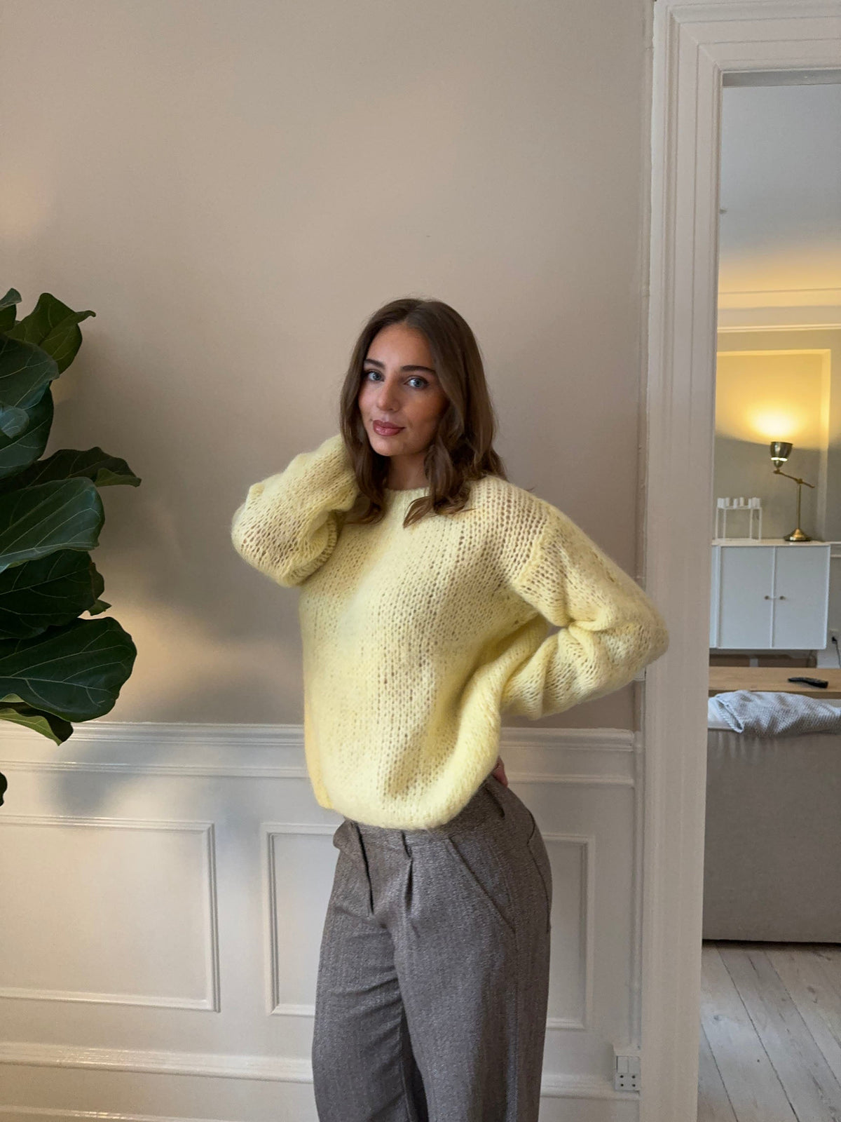 Genevieve oversized knit - Yellow