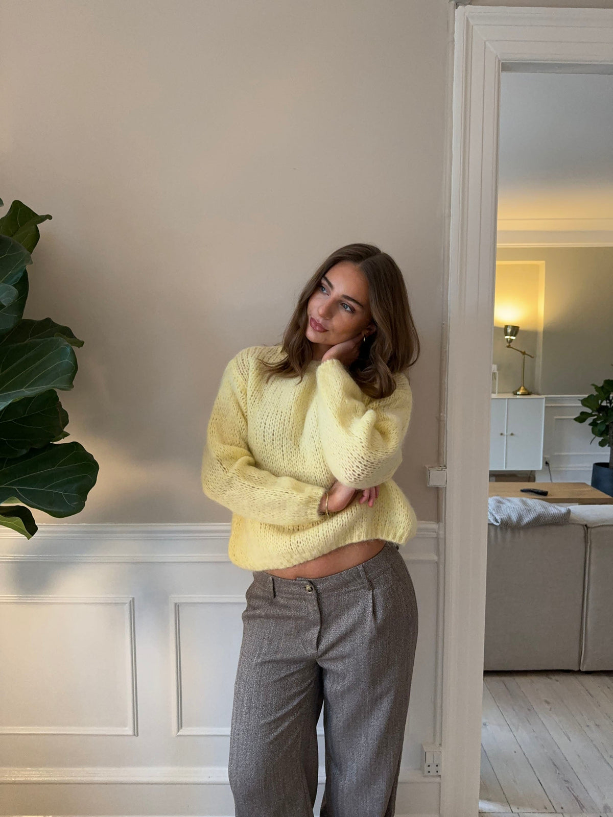 Genevieve oversized knit - Yellow