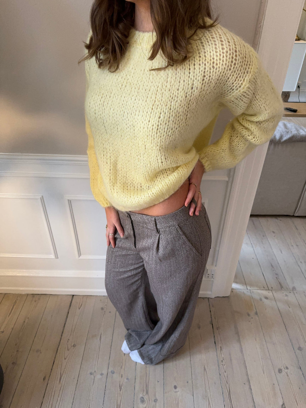 Genevieve oversized knit - Yellow