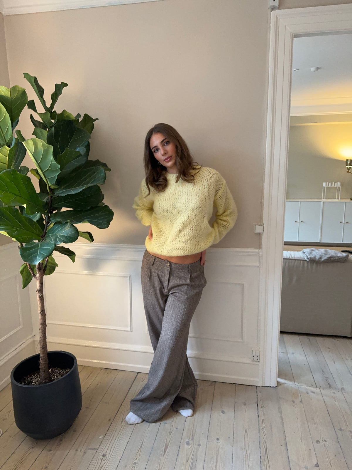 Genevieve oversized knit - Yellow