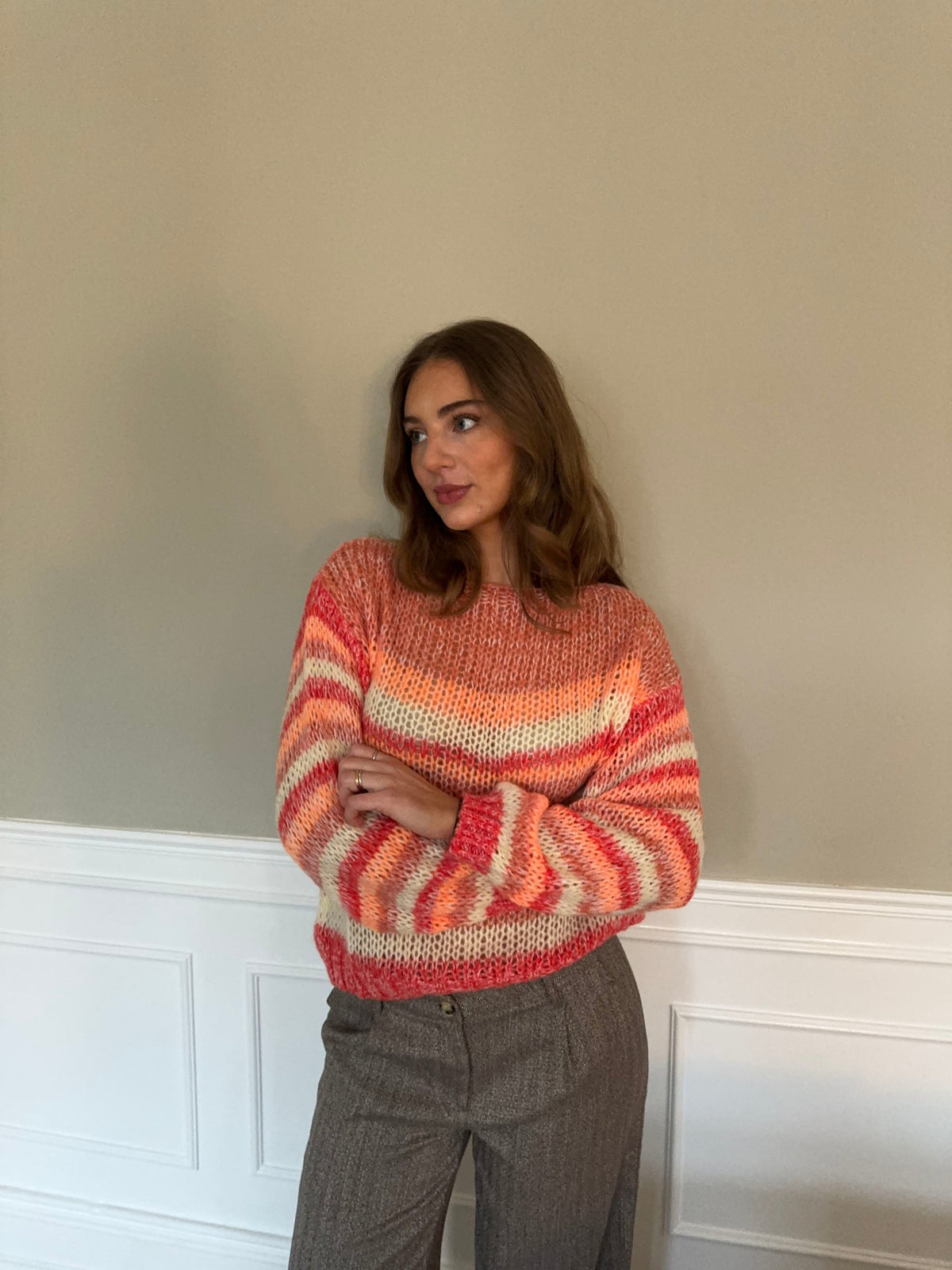 Helin knit - Red/orange