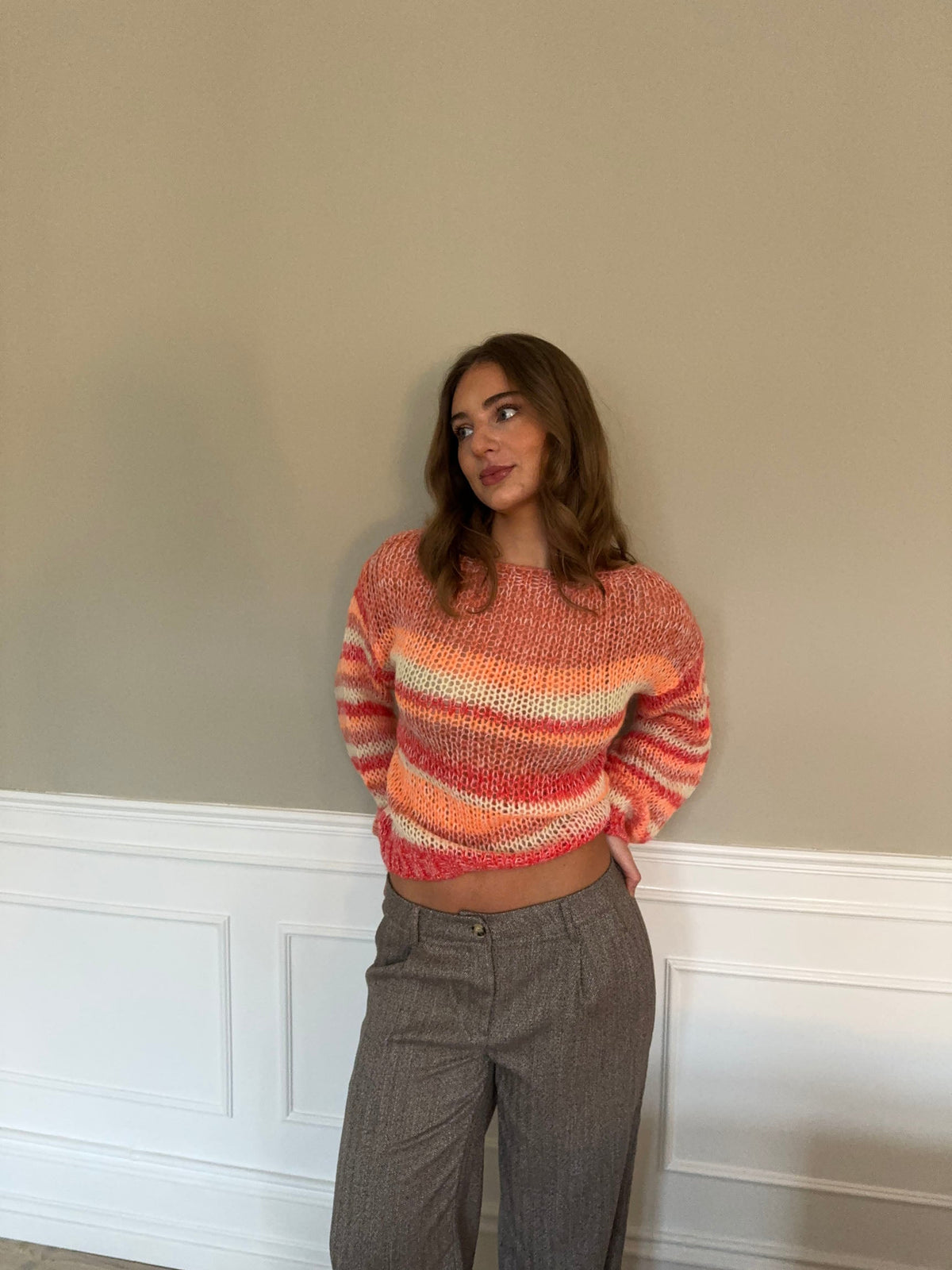 Helin knit - Red/orange