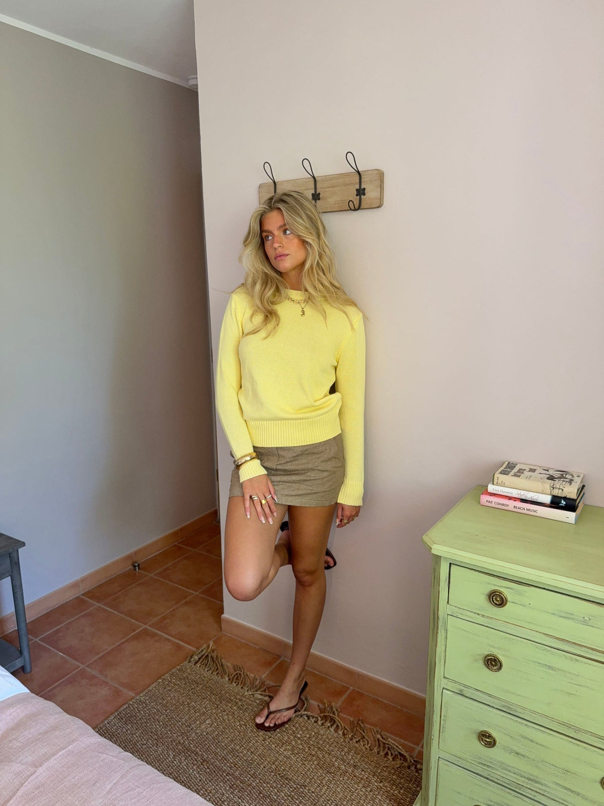 Beatrice knitted sweater – Yellow