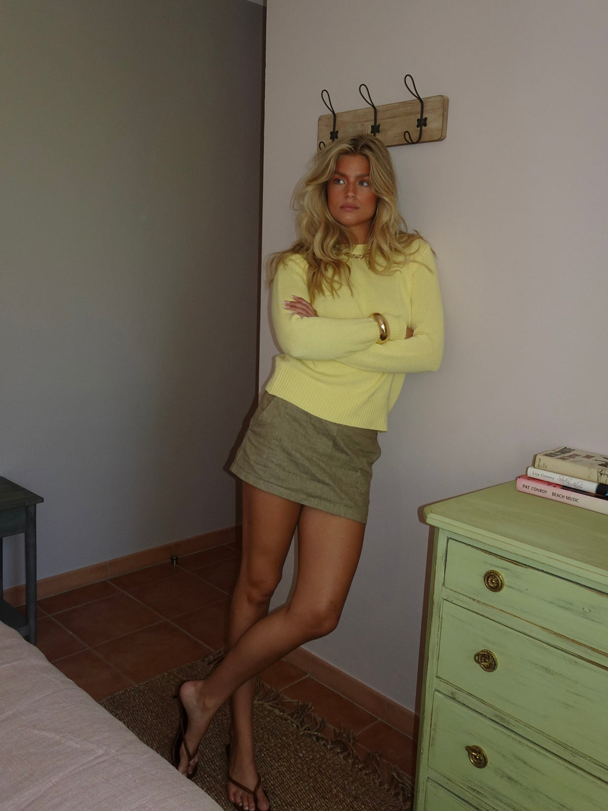 Beatrice knitted sweater – Yellow