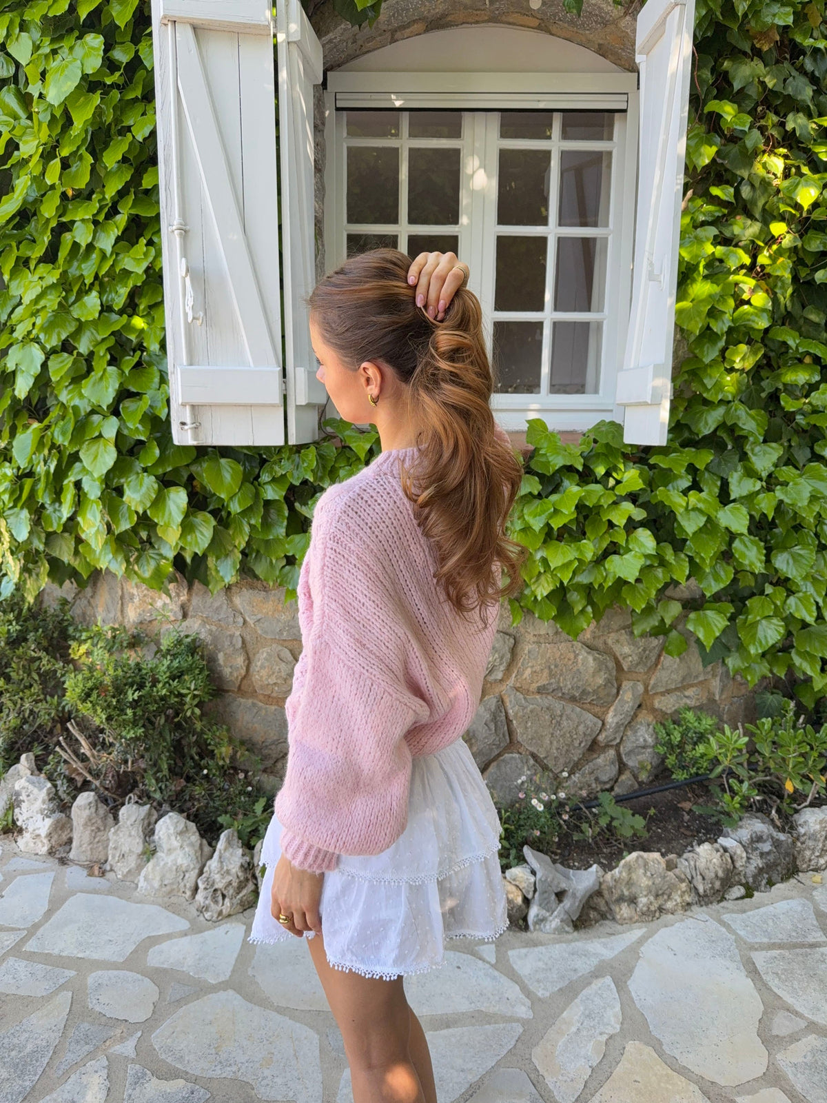 Raffaella cable knit – Pink