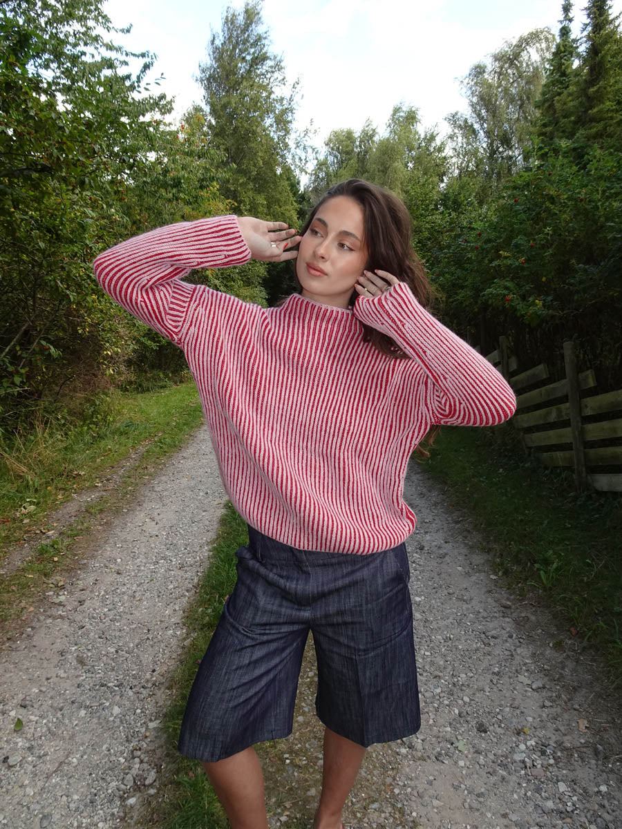 Silkeline turtleneck - Purple/red