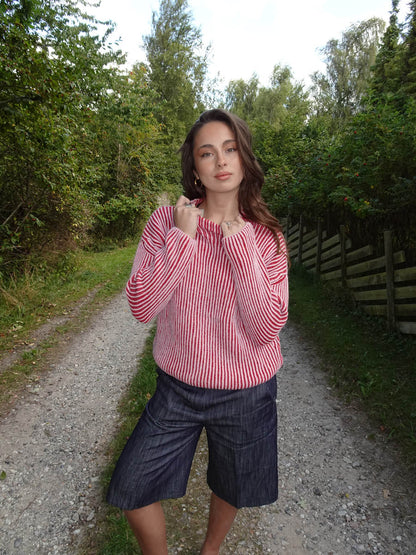 Silkeline turtleneck - Purple/red