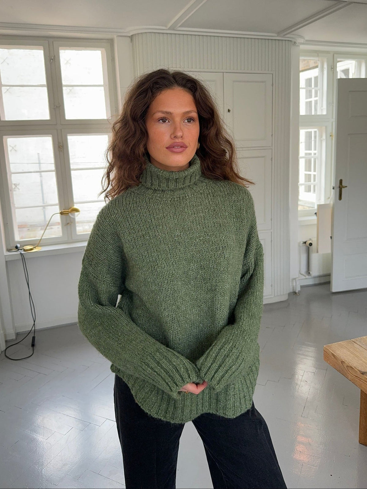 Valdamara oversized turtleneck - Green